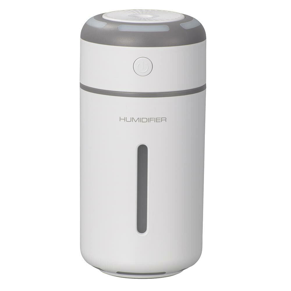 USB卓上加湿器(連続・間欠運転/LEDライトアップ機能/2W/容器容量230mL/ホワイト)_08-1424_KIS-UK230C-W_OHM(オーム電機)